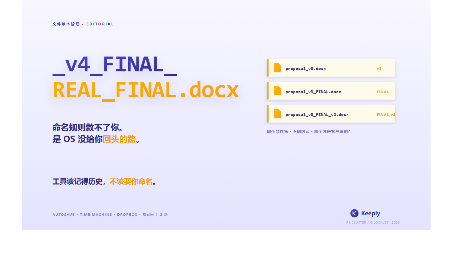 Definitely Final File Rev 【2026 文件管理】文件命名规则救不了你:3 种让你不必再命名 _v3_FINAL 的工具设计 + Keeply 怎么接手